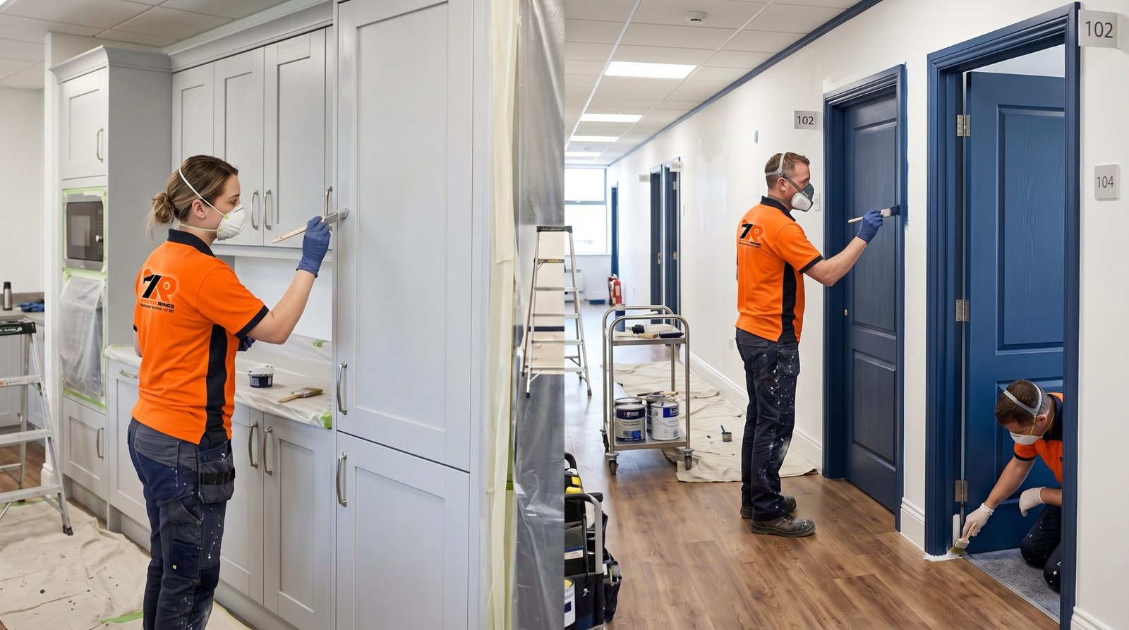 Cabinet Door & Trim Painting